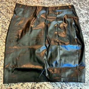 Women's Leather Miniskirt